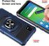 for Cricket Debut Smart Case, with Tempered Glass Screen Protector Heavy Duty Protection Technology Built-in Kickstand Rugged Shockproof Protectiv...