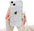 Ownest Compatible with iPhone 13 Case with Clear Cute 3D Bowknots and Pearl Aesthetic Patterns for Women Teen Girls, Glitter Sparkle Back and Full...