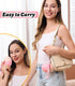 Sunscreen Applicator - Sunscreen Applicator for Kids, Roll on Sponge Applicator for Sunscreen, Sunblock Buddy Brush Set with Protective Caps, Sun ...