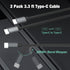 2 Pack 38W USB C Car Charger Fast Charging for iPhone 15 Pro/Max/Plus/Samsung Galaxy S24/Ultra/S23/S22 fe Dual Port Cigarette Lighter USB Charger[...