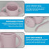 2 in 1 Silicone Food Storage and Drink Containers for Babies and Toddlers, BPA-Free (Pink)...