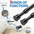 AIZESI Spring Tension Curtain Rods Short Tension Rod (Black,28" to 38"-3Pcs)...