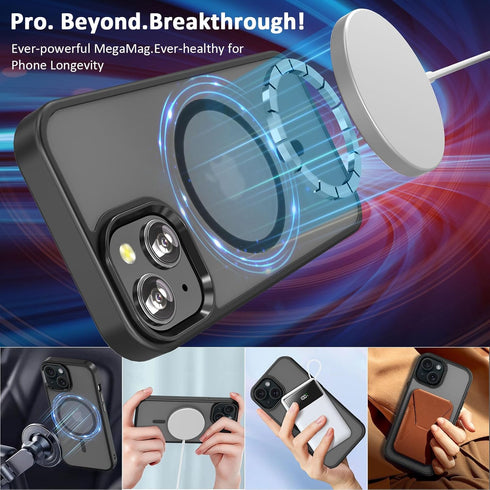 for iPhone 14 Case, iPhone 13 Case, Magnetic Phone Case Compatible with MagSafe, Military-Grade Heavy Duty Protection Phone Case for iPhone 13/14 ...