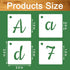 1.5 Inch Letter Symbol Stencils for Painting on Wood, 67 Pcs Calligraphy Letters Numbers Signs Drawing Templates Stencils Reusable Cursive Letteri...