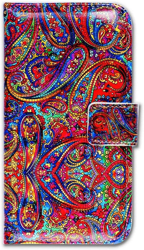 iPhone 8 Plus Case,iPhone 7 Plus Case, Bright Paisley Pattern Card Slot Wallet Leather Cover Case for iPhone 8 Plus/iPhone 7 Plus...