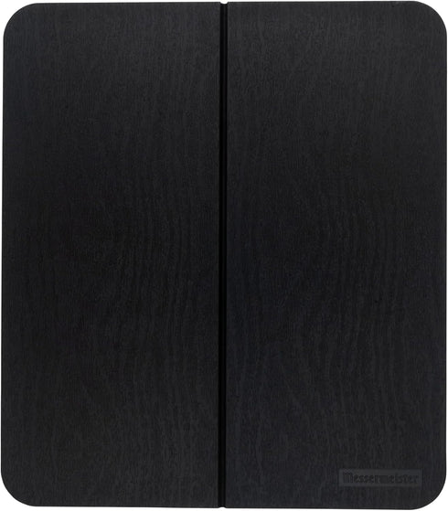 Messermeister Adventure Chef Folding Faux Wood Cutting Board, Black - Durable TPE - Resists Cold/Heat Warping, Shrinking & Swelling - Compact & Po...