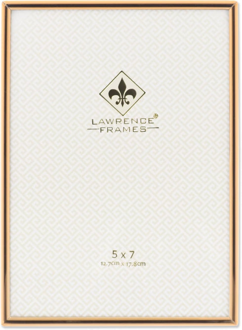 Lawrence Frames 5" W x 7" H Simply Gold Metal Picture Frame (670057)...