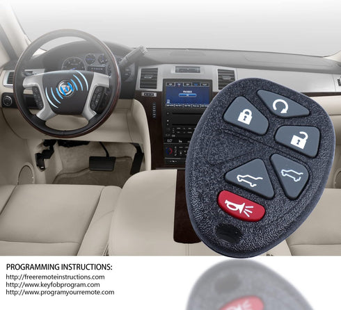 Car Key Fob Keyless Entry Remote for 2007-2014 Chevy Tahoe, Suburban, GMC Yukon XL 1500 and 2500 OUC60270, OUC60221, 315Mhz Set of 2...