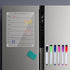 Acrylic Magnetic Dry Erase Board for Fridge, 13x9" Clear Acrylic Dry Erase Calendar Board for Refrigerator, Magnetic Acrylic Board Meal Planner Mo...