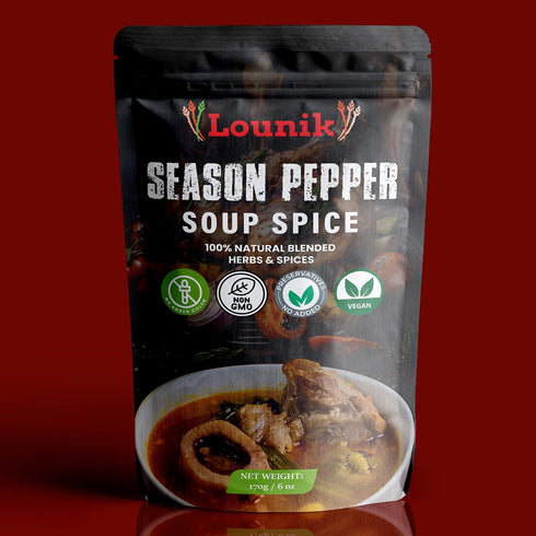 Pepper Soup Spice - Hot & Spicy- 6 oz/170gram...