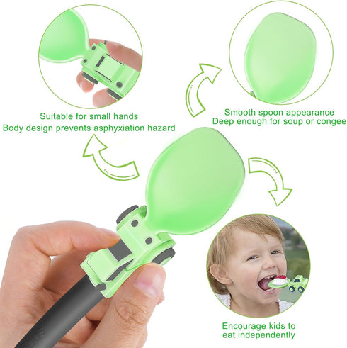 Construction Toddler Utensils - Toddler Forks and Spoons - Toddler Spoon and Fork Set - for Toddler Utensils - Baby Utensils - Portable Utensil Se...