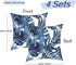 Pack of 4 Outdoor Decorative Throw Pillow Covers Waterproof Pillow Covers Tropical Leaf Farmhouse Cushion Cases 18x18 Outside Pillows for Patio Fu...
