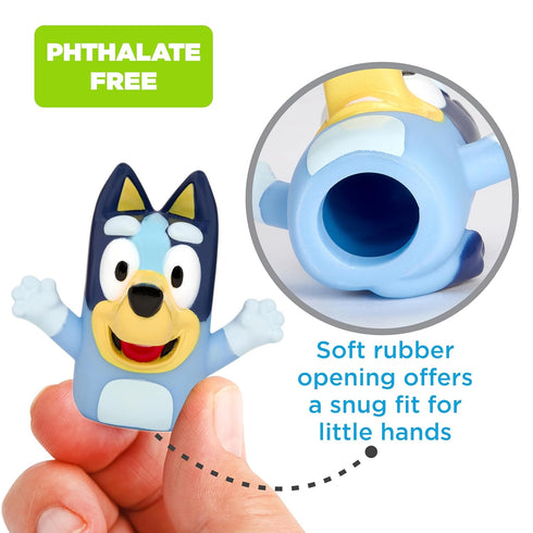 Bluey Bath Finger Puppets, 10 Pc - Party Favors, Educational, Bath Toys, Story Time, Beach Toys, Playtime, Stocking Stuffer...