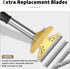 Razor Blade Scraper, 4 inch Scraper Tool with 10PCS Extra Metal Blades, Large Cleaning Razor Scraper, Floor Scraper, Glass Stove top Scraper, Wind...