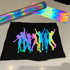 Reflective Heat Transfer Vinyl Reflective Rainbow HTV Vinyl Rolls Pack 12Inch x 5Feet Iron on Vinyl for Cricut, T-Shirts DIY Design, Silhouette Ca...