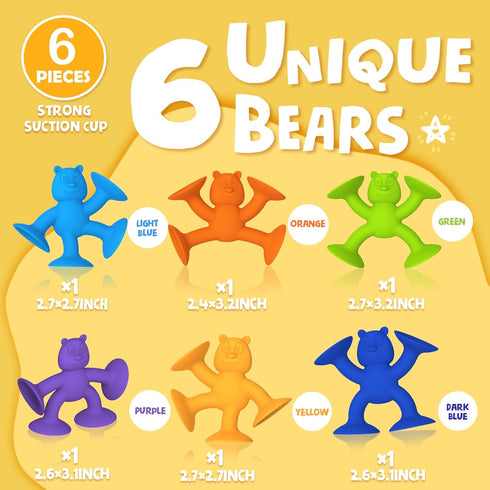 Baby Bath Toys Suction Cup Toys for Kids No Hole Bath Toys for Kids Ages 1-3 Toddler Bath Toys Connect Build Create Travel Toys Suction Toys Batht...