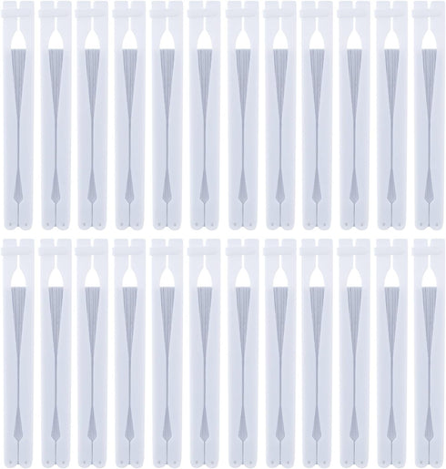 Pangda 24 Pack Folding Fans Round Paper Fans Assortment with Plastic Handle for Wedding Favor Party Bag Filler(White)...