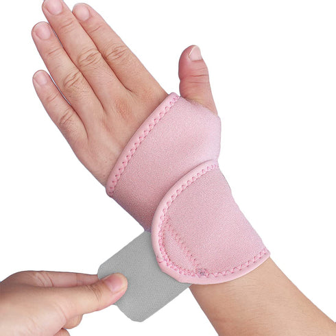 2 Pack Wrist Support Brace/Carpal Tunnel/Wrist Brace/Hand Support, Adjustable Wrist Support for Arthritis and Tendinitis, Joint Pain Relief (Pink)...
