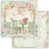 STAMPERIA INTERNATIONAL, KFT PAPER PAD 12X12 10PK HOUSE ROSE, 30.5 x 30.5 (12" x 12"), Multicoloured...