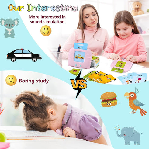 FREE TO FLY Talking Flash Cards Toddler Learning Toys for 2 3 4 5 6 Year Old Girls Boys: Speech Therapy Toys Autism Sensory Toys Preschool Educati...