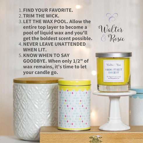 Walter & Rosie Candle Co. - Mouse Keeping 11oz Scented Candle Inspired by Disney Scents - Smell Like Disney Resorts - The Happiest Scents on Earth...