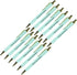 Christian Brands Ballpoint Ink Pen - Inspirational Pastel Retractable Ballpoint Pens, 12-Pack, Turquoise...