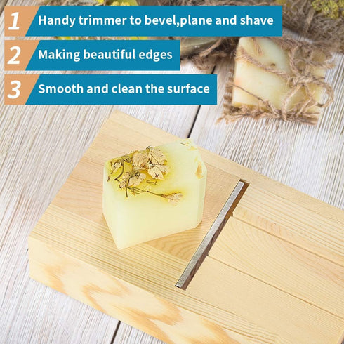 Sanbege Soap Beveler Planer, Soap Trimming Tool, Soap Shaver Tool for Soap Making, Handmade Candle Loaf...