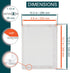 10" x 13" White Plastic Access Panel. Service Shaft Door Panel. Plumbing, Electricity, Heating, Alarm Wall Access Panel for Drywall. Bathroom Serv...