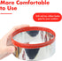 3 Pcs Round Cookie Cutters - Circle Biscuit Cutter for Baking, 0.4mm Food-Grade Stainless Steel, Red Soft Rubber Top for Protection...
