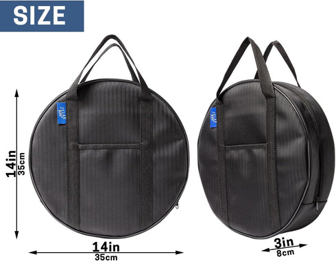 14 Inch Jumper Cable Bag,Tools Cable Bag, Cable Storage Organizer With Exterior Pocket For EV Charging Cables for Electric Vehicles,Extension Cabl...