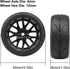 4pcs 1/10 RC On-Road Solid Wheels and Tires 12mm Hex for HSP Tamiya TT TT02 Sakura Kyosho Traxxas RC Rally Drift Car...
