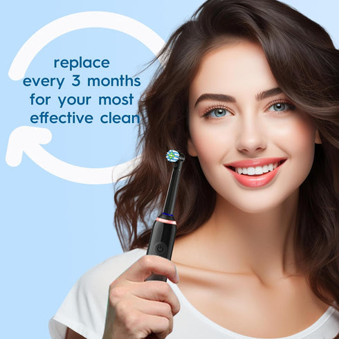 16 Pcs Replacement Toothbrush Heads Compatible with Braun Oral B Pro 1000/7000/9600/5000/3000, Precision Senesitive Brush Heads Refills for Genius...