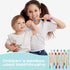 24 Pcs Kids Bamboo Toothbrushes Soft Bristle Toddler Toothbrush BPA Free Wooden Travel Toothbrushes for Kids Children Home Travel School, 5.7 Inch...