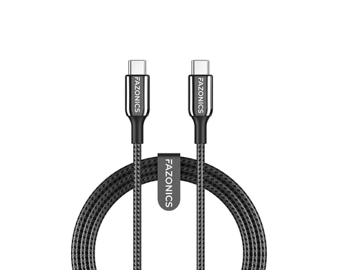 705 ELECTROLINE II USB-C to USB-C Zinc Alloy with Nylon Braided 16 Spun Twisted Yarn Cable 100W Fast Charging for MacBook, Samsung Galaxy S10...