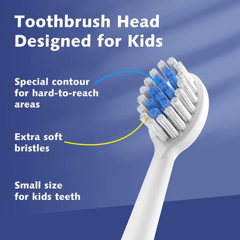 Replacement Toothbrush Heads for Razoko Kids Toothbrush 6 Pack...