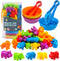 RAEQKS Counting Sorting Toys Matching Stacking Toys with Bowls Preschool Learning Activities Educational Sensory Game Montessori STEM Toy Daycare ...