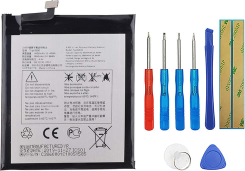 TLP038B1 Replacement Battery Compatible with BlackBerry Motion/Alcatel One Touch 3V 2019 5032W + Tools...