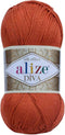 Alize Diva Silk Effect 100% Microfiber Acrylic Yarn 1 Ball skeins 100gr 383yds Color (36 - Terra)...