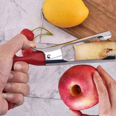 Apple Cutter Slicer & Corer Kit - 12-Blade Apple Slicer & Corer, Includes 3 Premium Stainless Steel Fruit Forks...