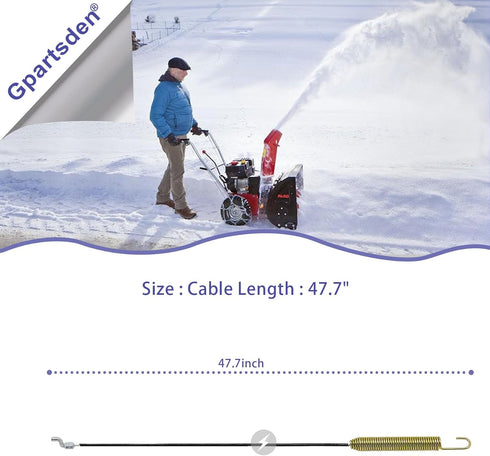 946-04701 Snow Blower Auger Clutch Drive Cable Replacement for MTD 21" Craftsman 746-04701 Snow Thrower...