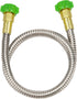304 Stainless Steel 6ft Short Garden Hose with Female to Female Metal Connector, Flexible & Lightweight Water Hose (6ft)...