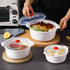 Microwave Bowls with Lids Plastic Mixing Bowls Microwave Safe Bowls Microwave Dishes for Heating Food Microwave Cookware Cooking Bowls for Ramen B...