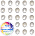 NCB 200pcs 6mm Loose Beads for Jewelry Making, Natural Semi Precious Beads Round Smooth Gemstones Spacer Beads Charms for Necklaces Bracelets (Cle...