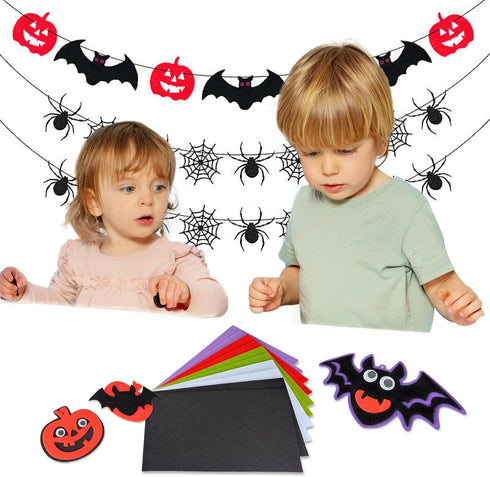 Jtnohx Felt, 3mm Thick Felt Sheets, 8"x12" Felt Fabric for Crafts, 10 Pcs Hard Stiff Color Felt for Sewing Holiday & DIY?Halloween Colors Series?...