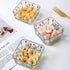 9 OZ Mini Floral Candy Dish Small Tulip Glass Candy Bowl for Dessert,Snack,Fruit,Yogurt,Dipping,Side Dishes,Kitchen Prep,Clear Square Dessert Bowl...