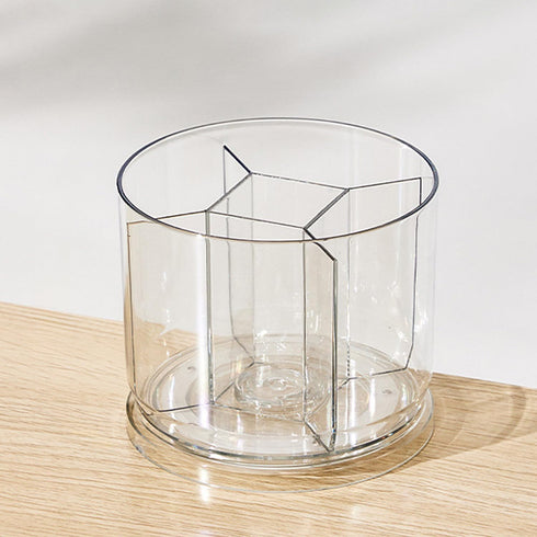 360 Degree Rotating Desk Organizer, Dual-Purpose Pencil Pen Holder for Desk, Rotating Desk Pen Organizer with 5 Compartments, Desk Caddy Pencil Cu...