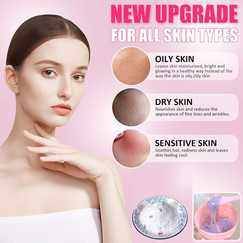 Jelly Mask for Facials Professional Skin Care - Rose Gel Peel Off Face Mask Skincare for Smooths & Brightening, Hydrating Spa Esthetician Hydro Je...