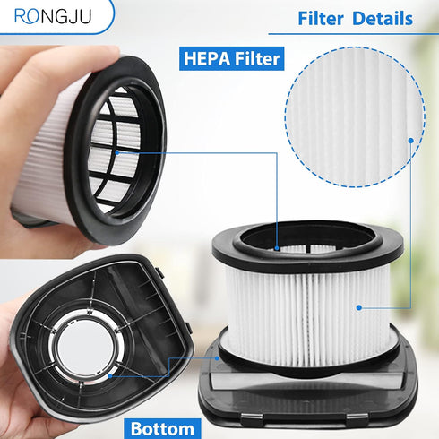 IZ362H Filter 2 PACK Filters and 6 PACK Foam & 6 PACK Flet Filter Kit Compatible with Shark Upright Vacuum IZ162H, IZ362H, IZ363HT, IZ440H, IZ462H...