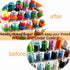 New brothread 65pcs Thread Spool Savers - Prevent Thread Tails from Unwinding - No Loose Ends for Sewing and Embroidery Machine Thread Spools...