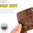 Anaeat Silicone Letter and Number Chocolate Molds, 2 Pack Alphabets & Numbers Candy Baking Mold with Happy Birthday Cake Decorations Symbols - for...